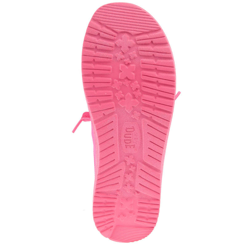 Hey Dude Women`s Wendy Slip Mono Electric Pink Casual