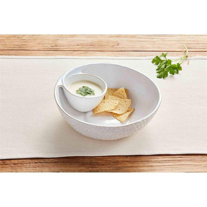 Mud Pie Textured Chip and Dip Set