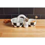 Mud Pie Checkered Double Dip Toothpick Set