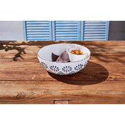 Mud Pie Blue Pattern Chip and Dip Bowl