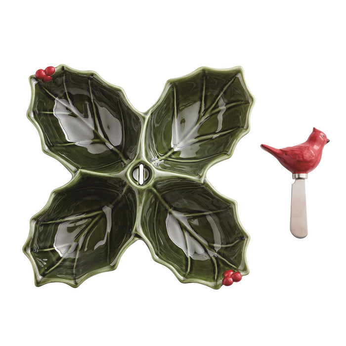 Mud Pie Holly Sectioned Server Set