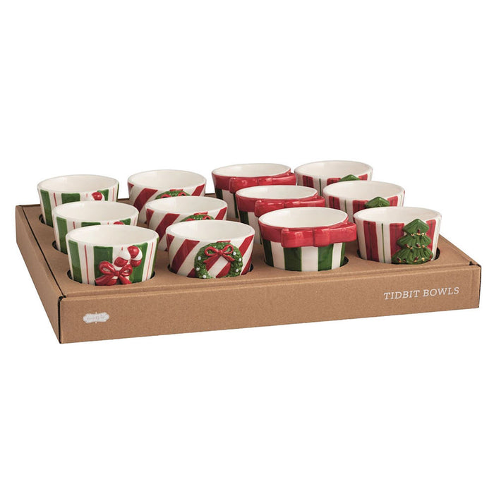 Mud Pie Christmas Tree Tidbit Bowl
