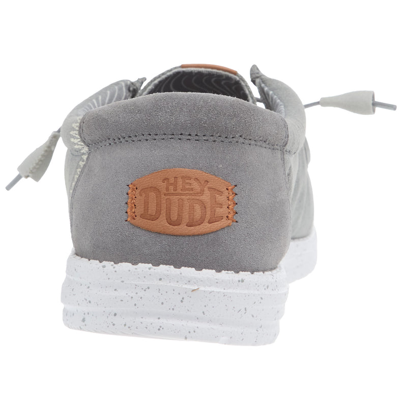 Hey Dude Men`s Wally Elevated Basic Grey Casual Shoe