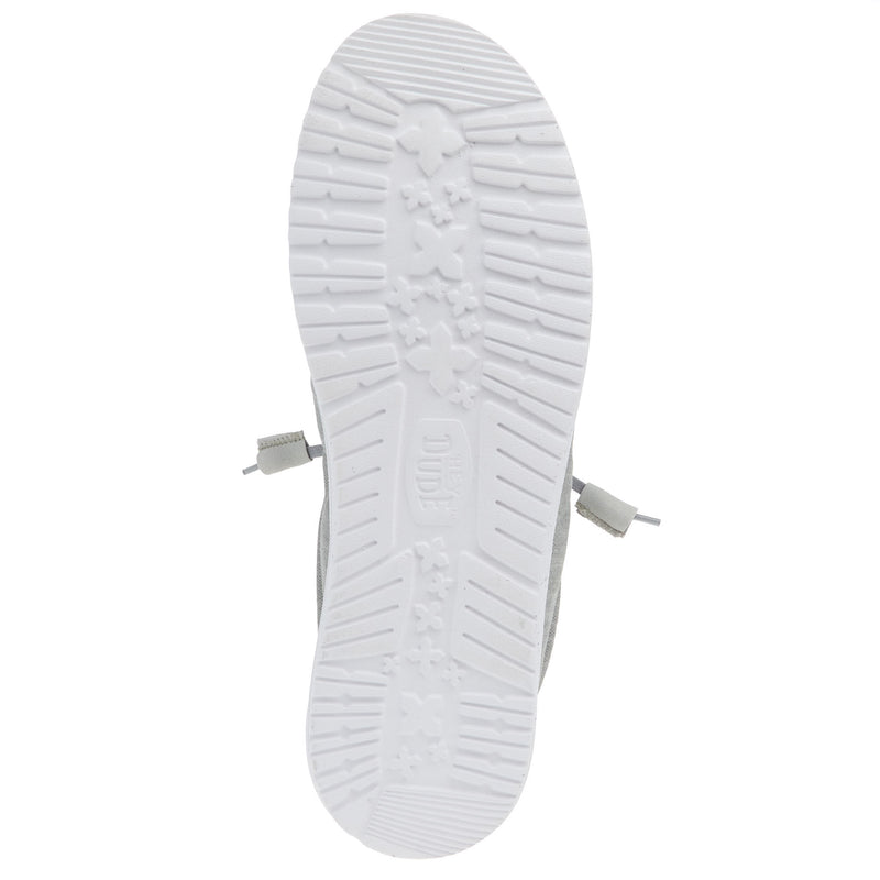 Hey Dude Men`s Wally Elevated Basic Grey Casual Shoe