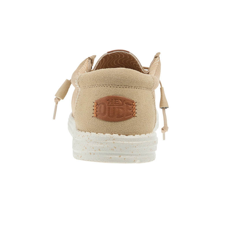 Hey Dude Mens Wally Elevated Basic Khaki Shoe