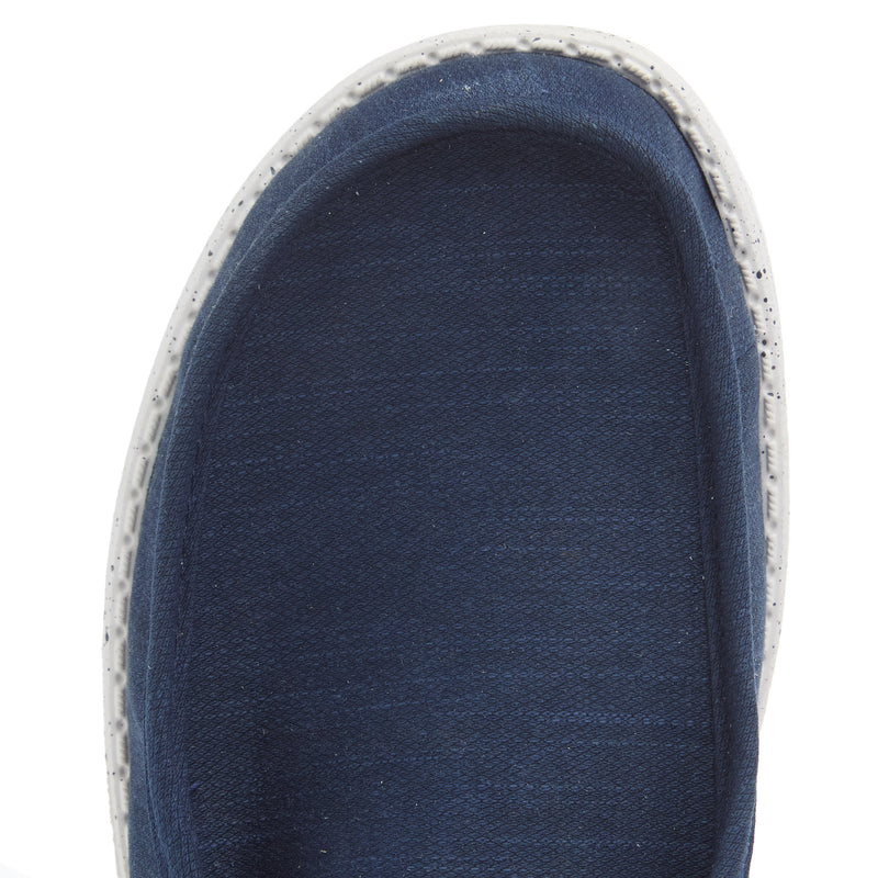 Hey Dude Men's Wally Elevated Basic Navy Casual Shoe