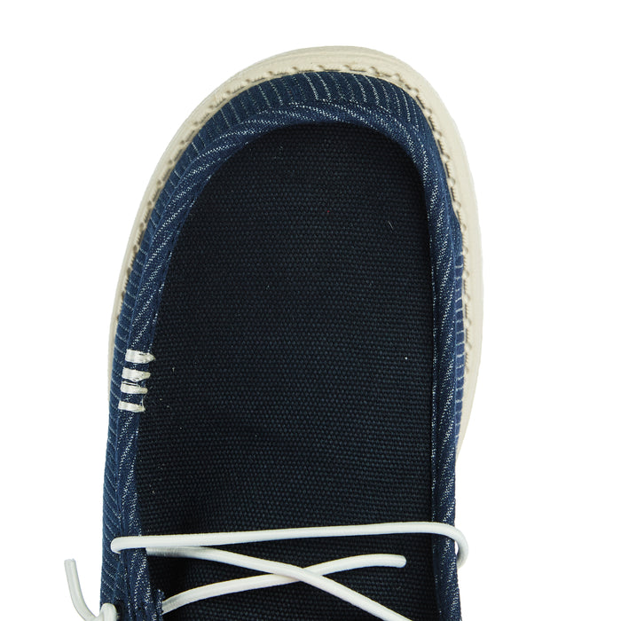 Hey Dude Men`s Wally Hickory Denim Navy Casual Shoe