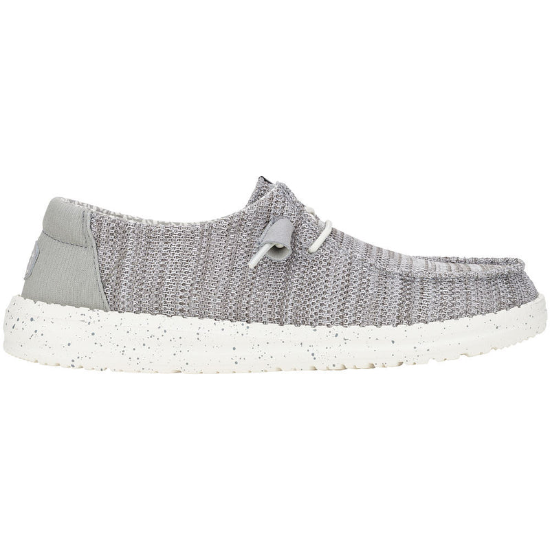 Hey Dude Women's Wendy Stretch Mesh Light Grey Casual