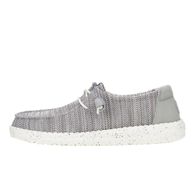 Hey Dude Women's Wendy Stretch Mesh Light Grey Casual