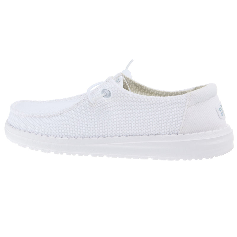 Hey Dude Womens Wendy Stretch Mesh White Casual