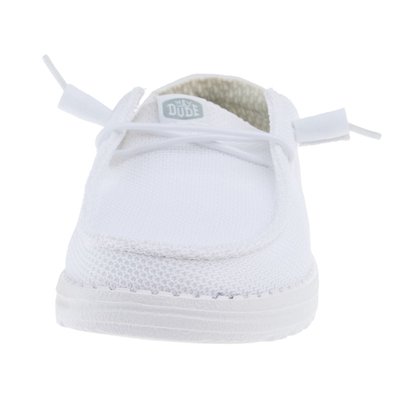 Hey Dude Womens Wendy Stretch Mesh White Casual