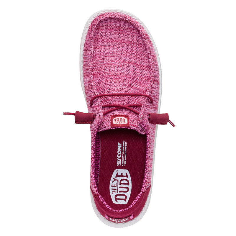 Hey Dude Women's Wendy Stretch Sox Rumba Red Casual