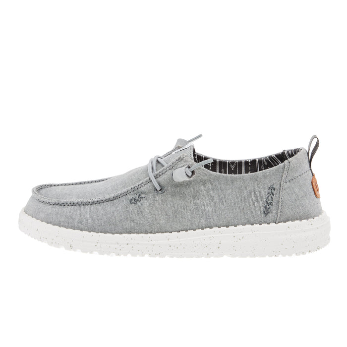 Hey Dude Womens Wendy Chambray Grey Casual Shoe