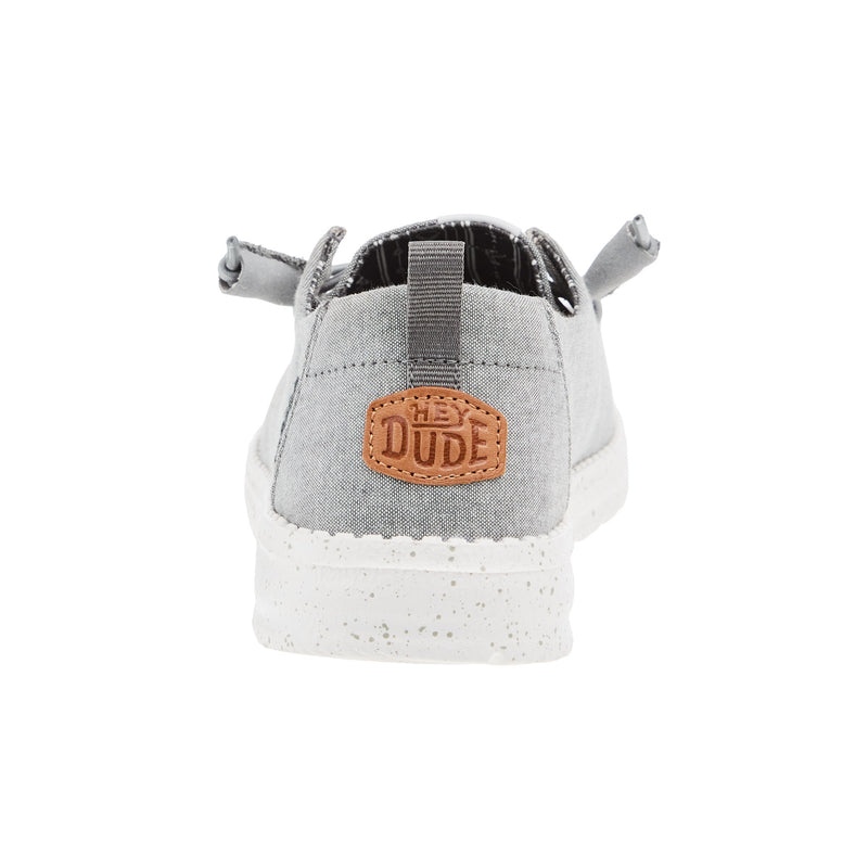 Hey Dude Womens Wendy Chambray Grey Casual Shoe