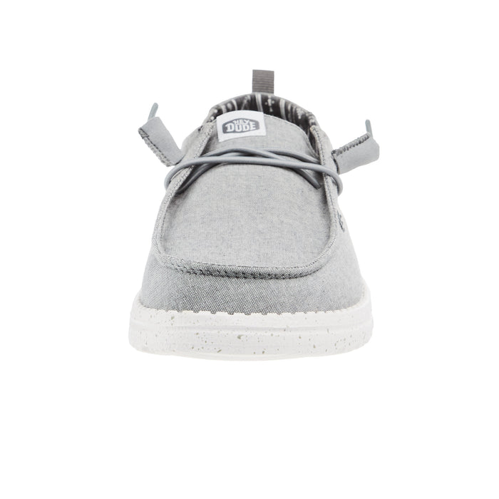 Hey Dude Womens Wendy Chambray Grey Casual Shoe