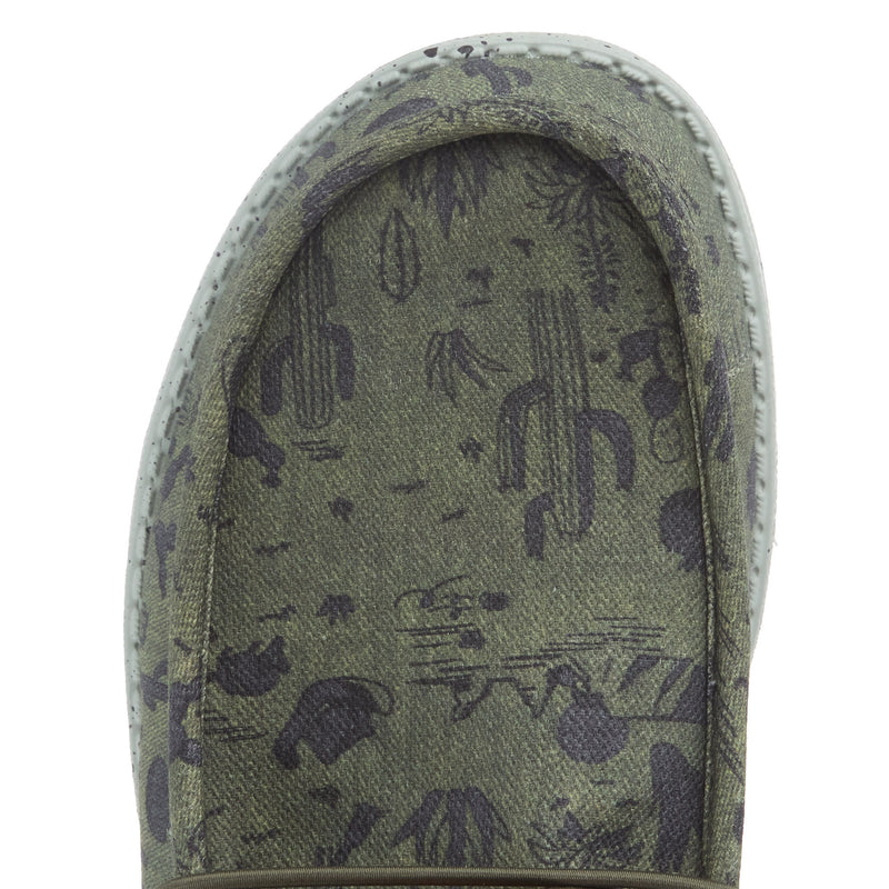 Hey Dude Men`s Green Wally Funk Desert Casual Shoe