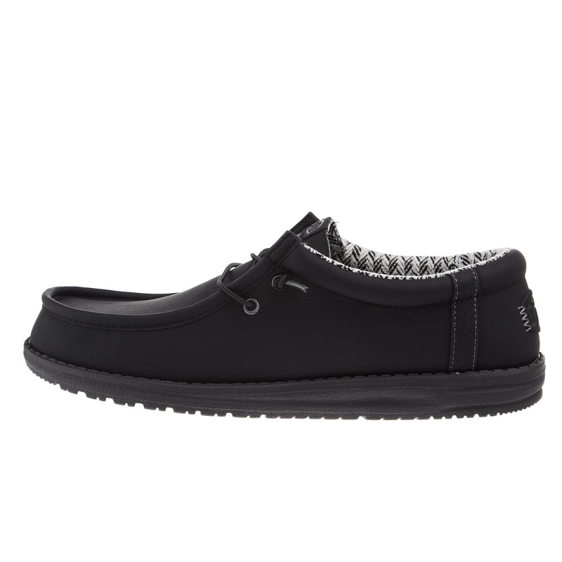 Hey Dude Mens Wally Classic Black Casual Shoe — NRS