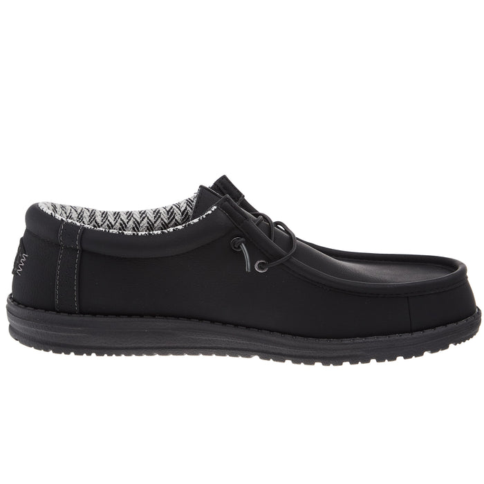 Hey Dude Mens Wally Classic Black Casual Shoe Hey Dude Mens Wally Classic Black Casual Shoe