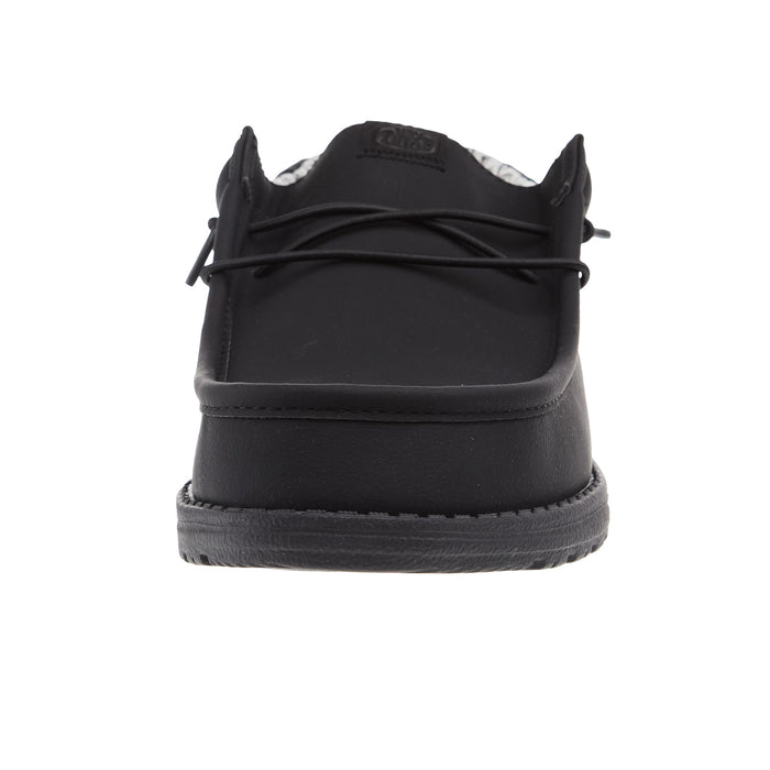 Hey Dude Mens Wally Classic Black Casual Shoe