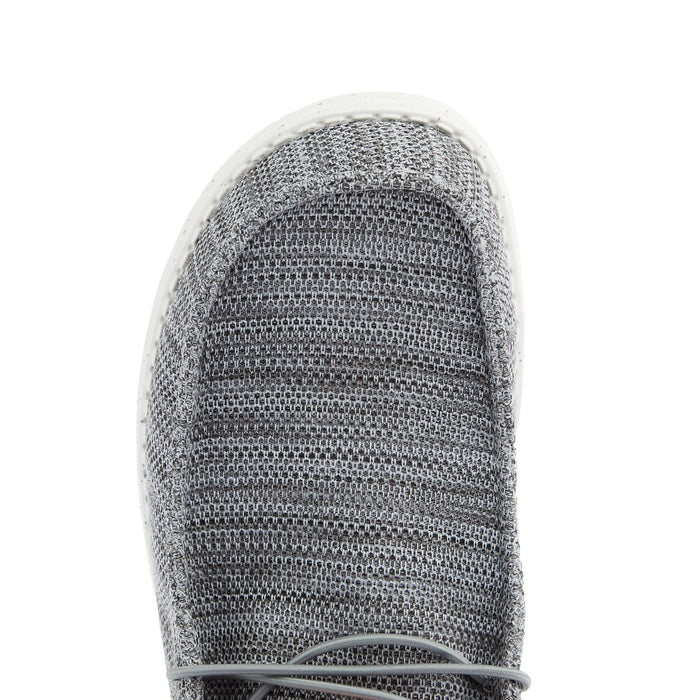 Hey Dude Men`s Grey Wally Stretch Mesh Casual