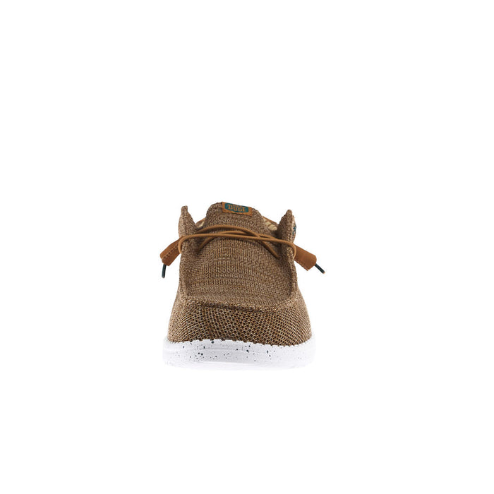 Hey Dude Men's Wally Stretch Sox Bone Brown Casual Shoe
