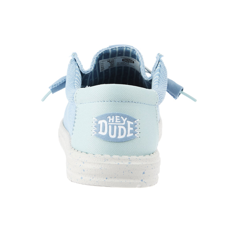Hey Dude Men`s Cloud Blue Wally Stretch Sox Casual Shoe