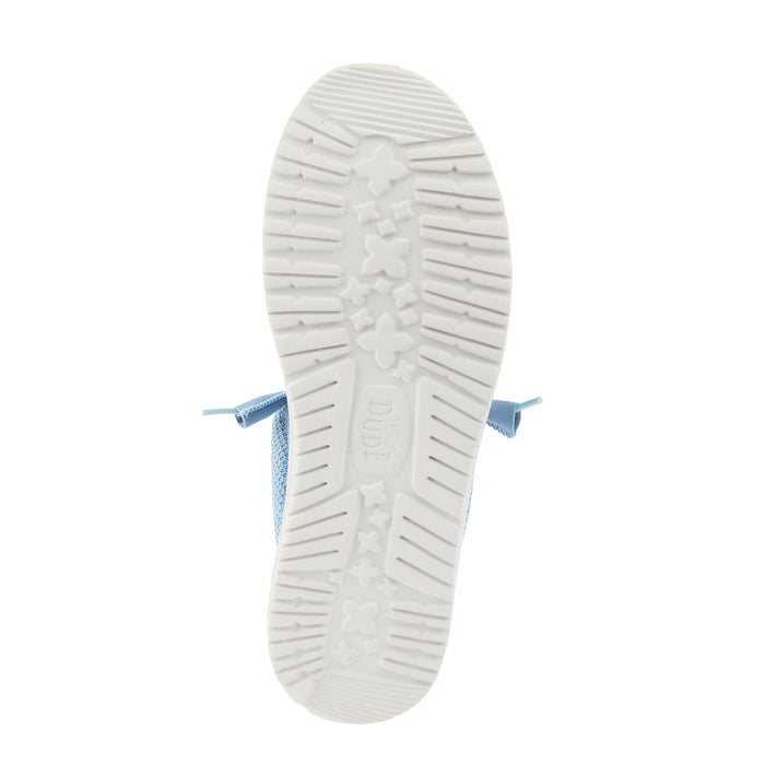 Hey Dude Men`s Cloud Blue Wally Stretch Sox Casual Shoe