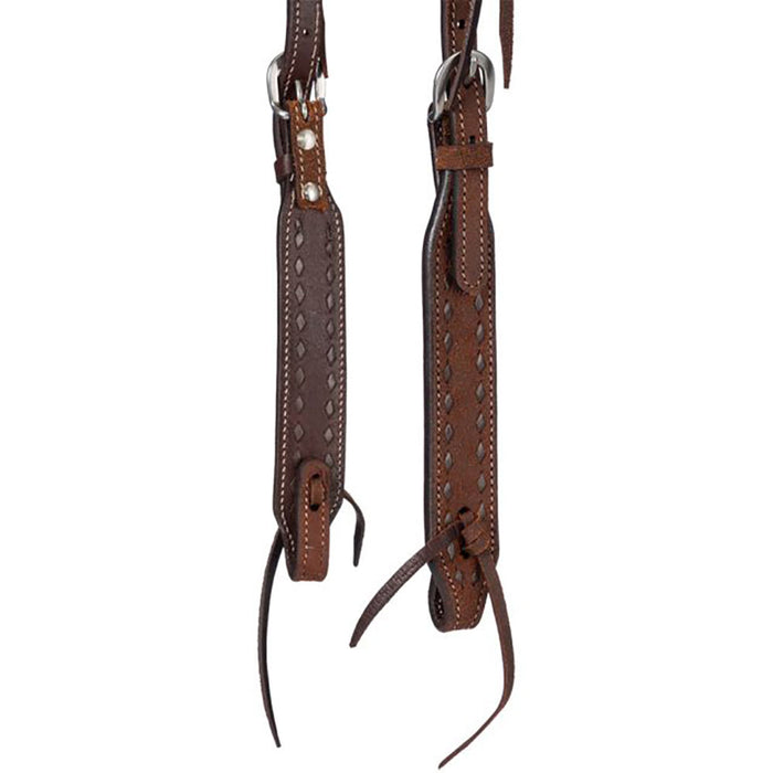 Tough 1 Brown Buckstitch Browband Headstall