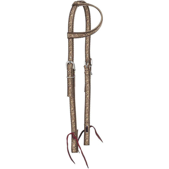 Tough 1 Single Ear Nylon Web Patterned Headstall