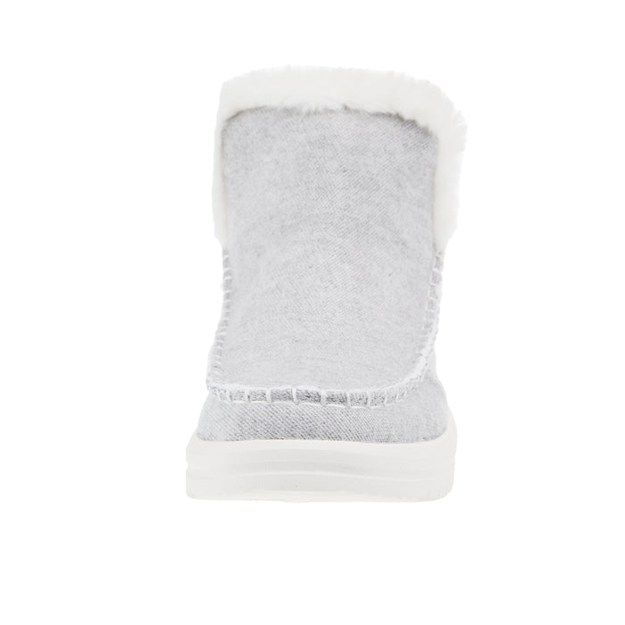Hey Dude Womens Camden Brushed Cozy Grey Shoe