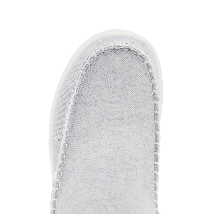 Hey Dude Womens Camden Brushed Cozy Grey Shoe