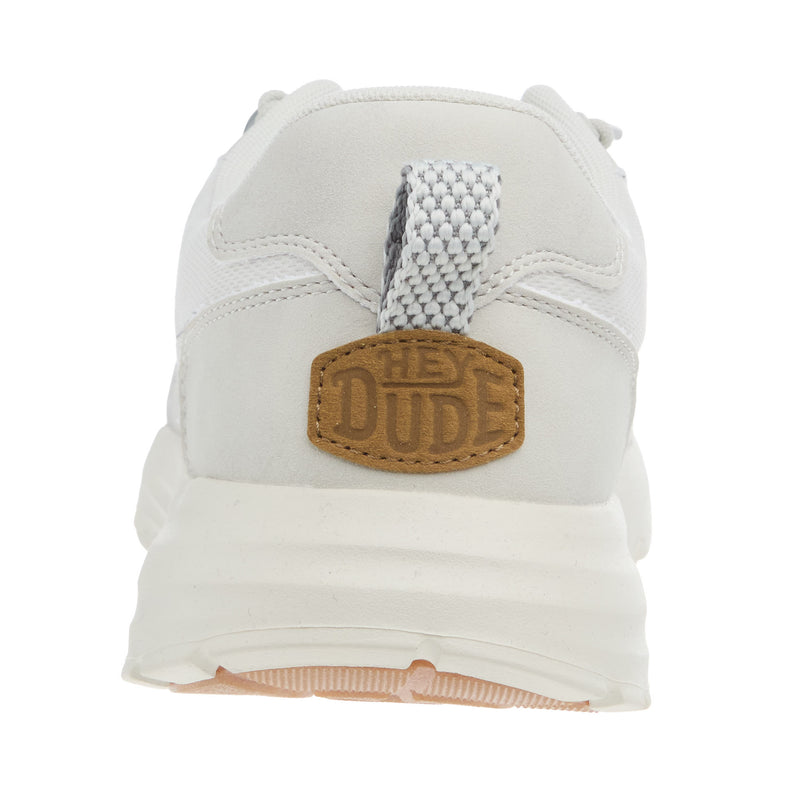 Hey Dude Men`s Sirocco Alta Essential Light Grey/White Casual Shoe