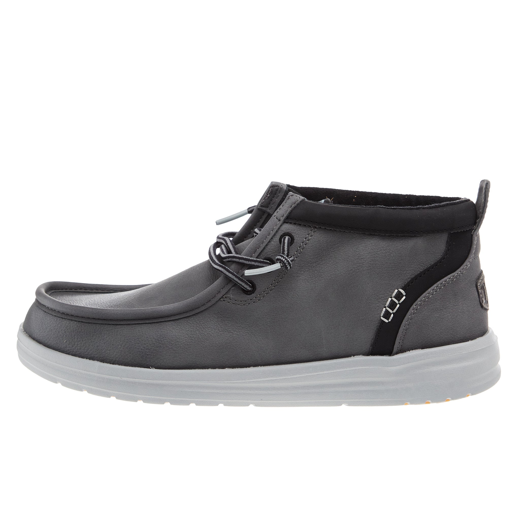 mensoure's shop☆ページ♪ Hey Dude Mens Grey Mid Griper Casual Shoe