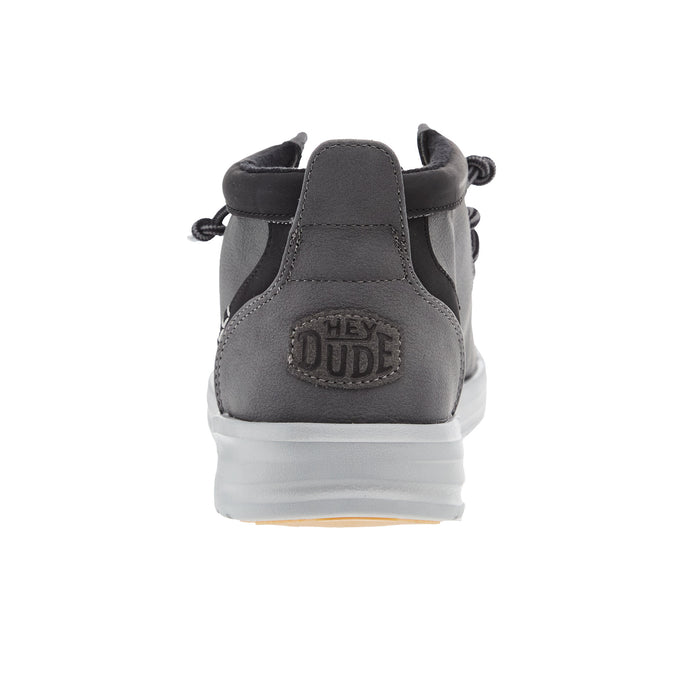 Hey Dude Mens Grey Mid Griper Casual Shoe