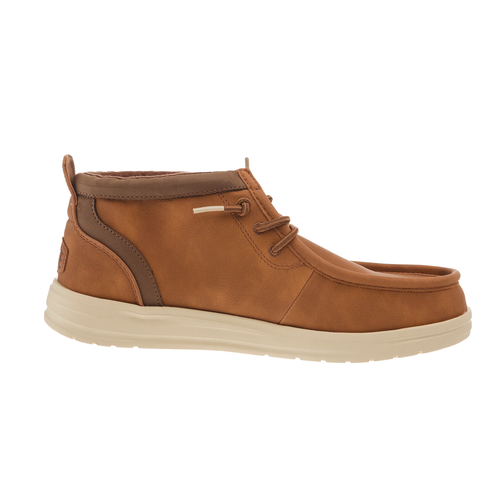 Hey Dude Mens Wally Mid GripR Cognac Casual Shoe display picture 1