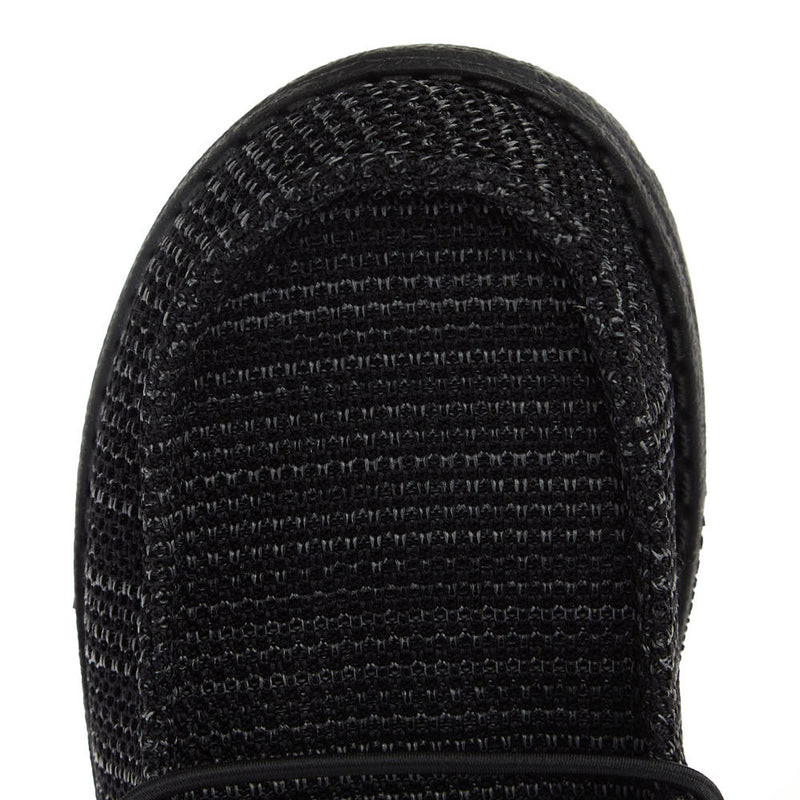 Hey Dude Youth Wally Stretch Sox Black on Black Casual Shoe