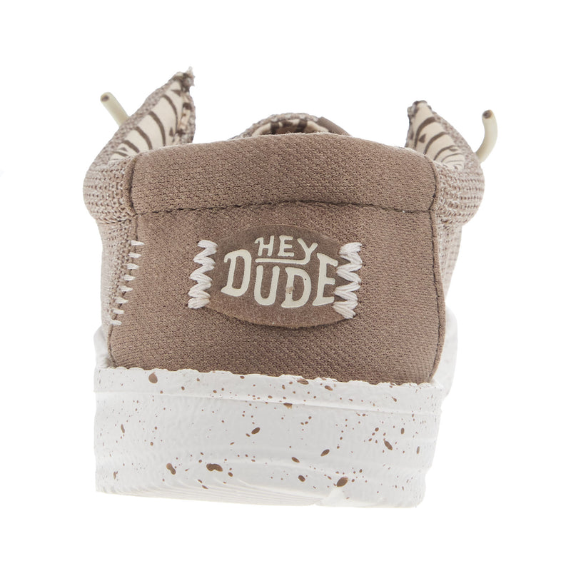 Hey Dude Wally Youth Stretch Mesh Walnut