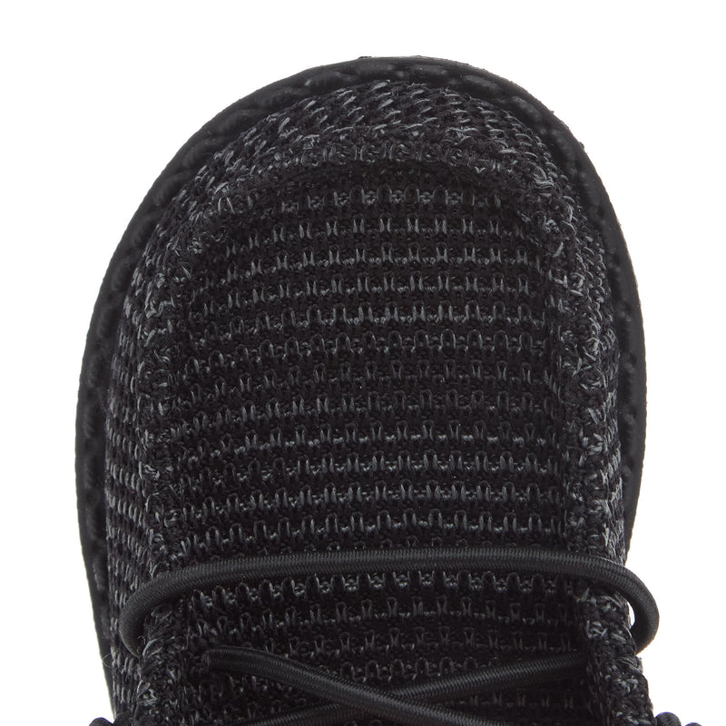 Hey Dude Wally Toddler Stretch Mesh Black on Black
