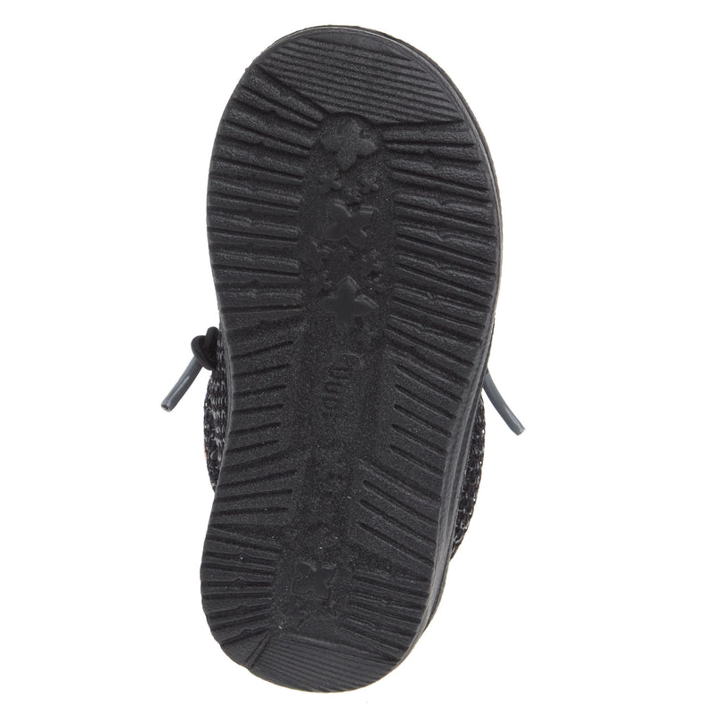 Hey Dude Wally Toddler Stretch Mesh Black on Black
