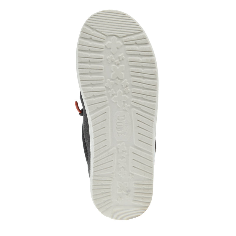 Hey Dude Boys Wally Black Herringbone Shoe
