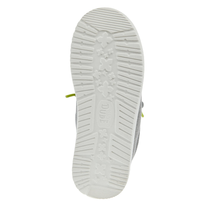 Hey Dude Boys Wally Charcoal Herringbone Shoe