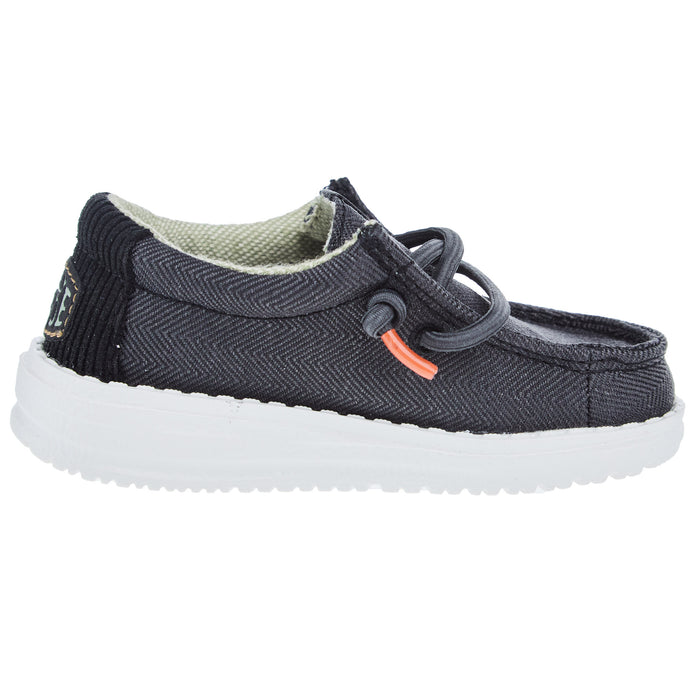 Hey Dude Wally Toddler Herringbone Black