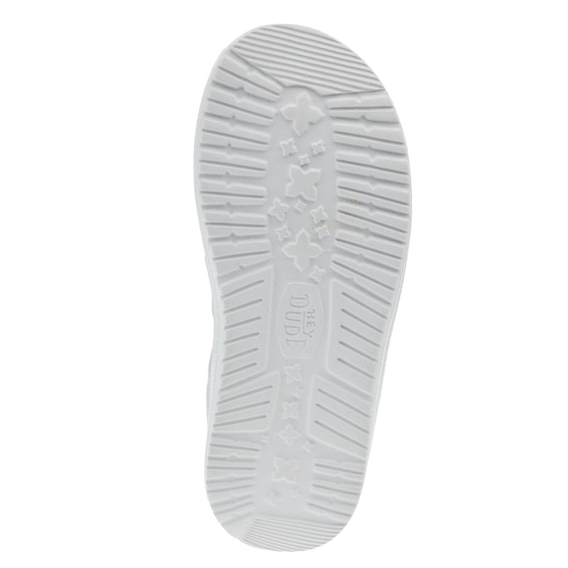 Hey Dude Girls Wendy Iridescent Sparkle Silver Shoe