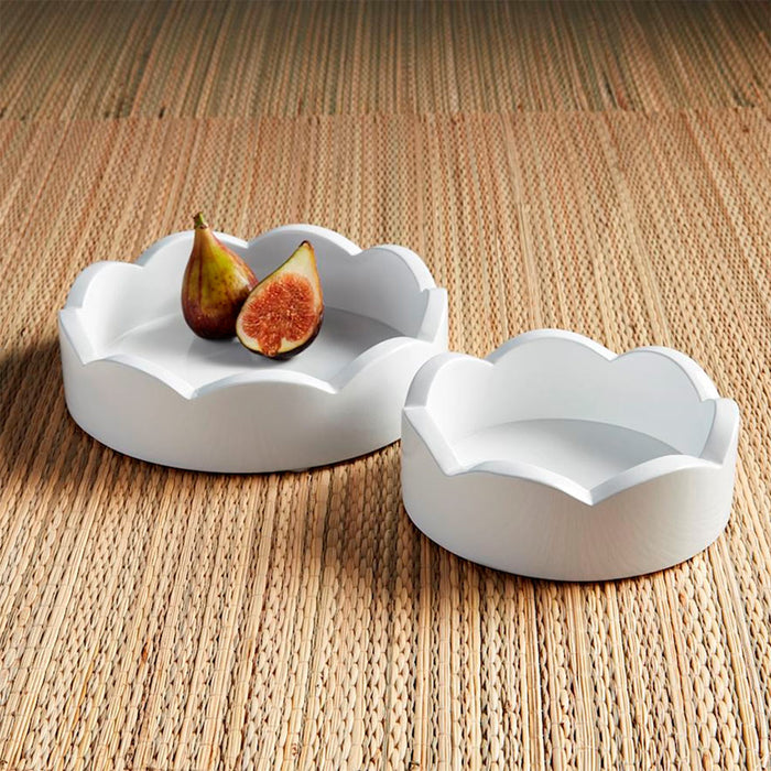 Mud Pie Mini Scalloped Tray Set