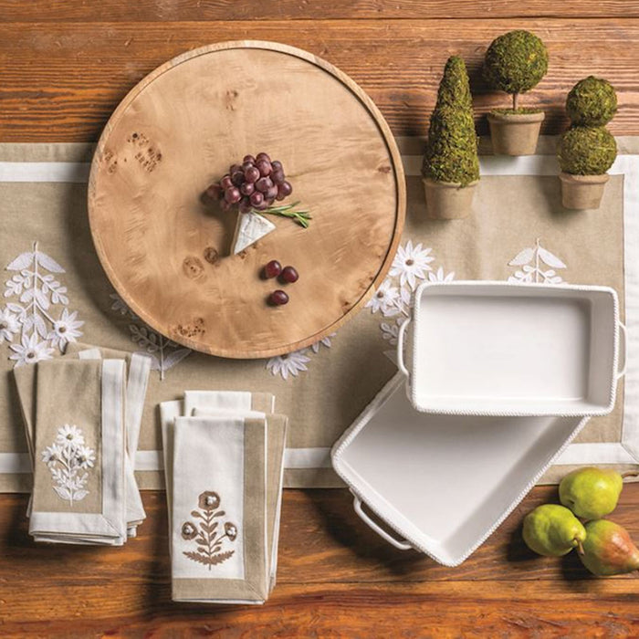 Mud Pie Brass Ruffle Nested Tray Set