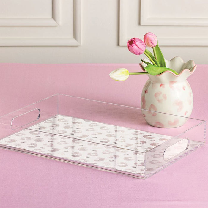 Mud Pie Leopard Acrylic Tray