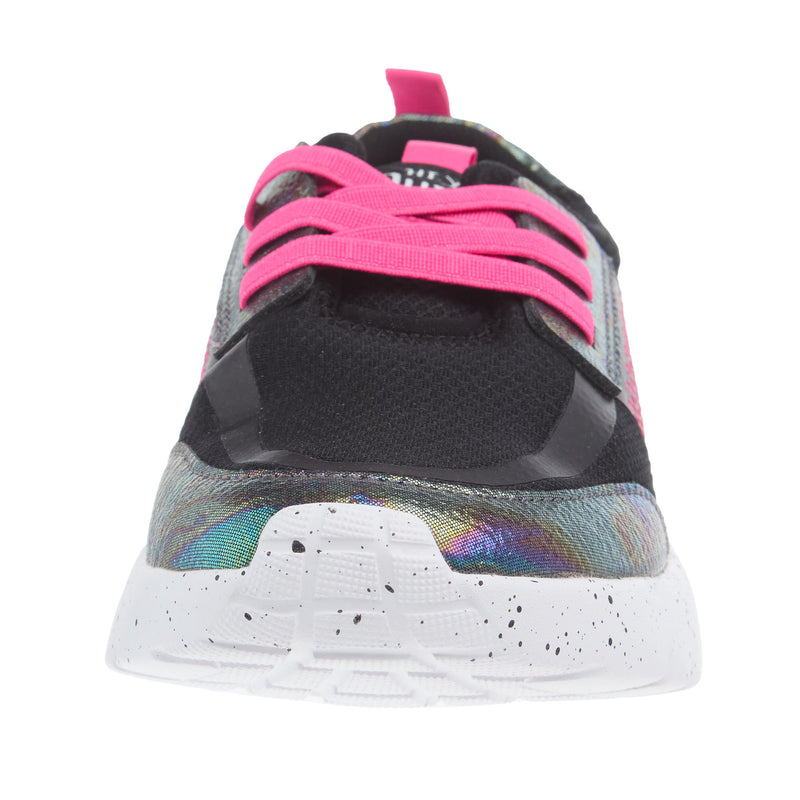 Hey Dude Youth Sirocco Play Brights Black and Pink Casual Shoe