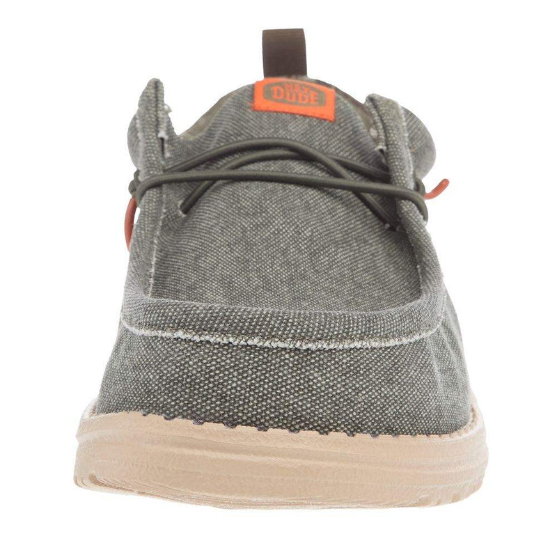 Hey Dude Men`s Olive Wally Funk Hunt Camo Casual Shoe