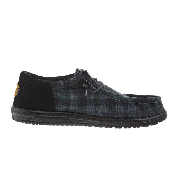 Hey Dude Wally Sox Mens 9 Black Slip On Loafers Plaid Lined Shoes 40019-0XD Amazon.com | HEYDUDE Wally Funk Plaid Black Size 7, Men main image 4