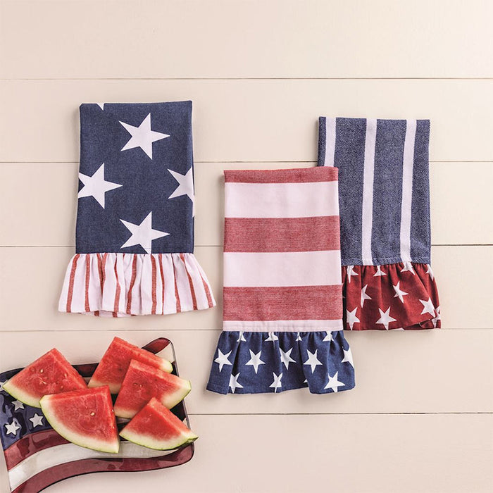 Mud Pie Stars Americana Towel